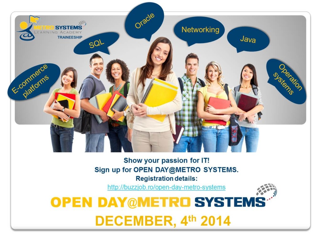 METRO SYSTEMS Romania ofera programe de traineeship pentru studentii din facultati cu profil IT