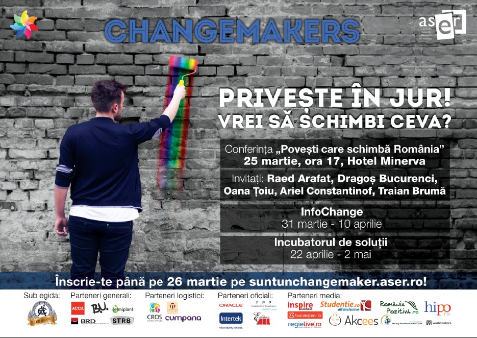 Changemakers - proiect pe tema responsabilitatii sociale si cetateniei active
