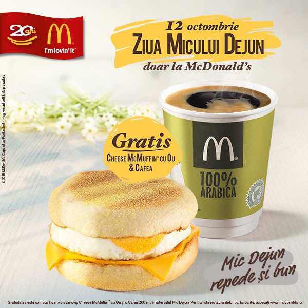 McDonald’s îți face cinste de Ziua Micului Dejun
