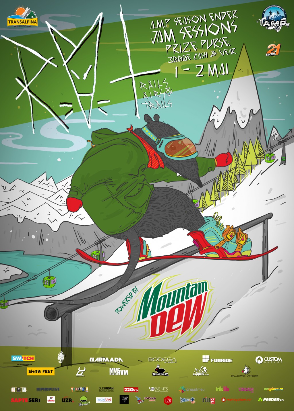 Snowboarding Contest powered by Montain Dew