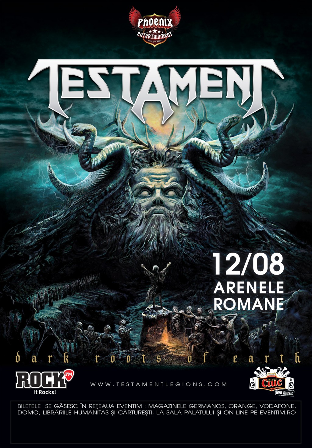 Testament, celebra trupă de thrash metal va incendia Arenele Romane