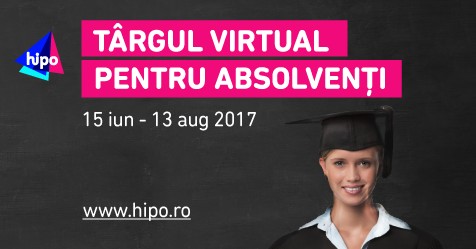 600 de joburi pentru tineri la Targul Virtual Hipo.ro pentru Absolventi 2017