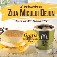McDonald’s e Gata de Bună Dimineața  și face cinste de Ziua Micului Dejun