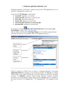 Realizarea aplicației (fișierului.exe) în Visual FoxPro - Pagina 1