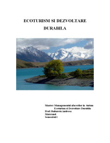 Ecoturism și dezvoltare durabilă - Pagina 1
