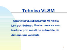 Tehnica VLSM - Pagina 1