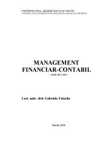 Management Financiar Contabil - Pagina 1