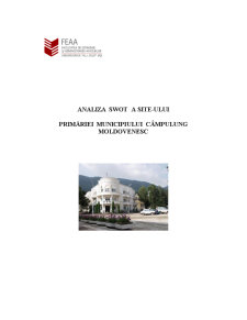 Analiza SWOT a Site-ului Primăriei Municipiului Câmpulung Moldovenesc - Pagina 1