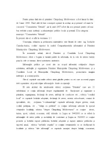 Analiza SWOT a Site-ului Primăriei Municipiului Câmpulung Moldovenesc - Pagina 2