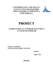 Alimentarea cu energie electrică a consumatorilor - Pagina 1