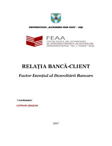 Relația bancă-client - Pagina 1