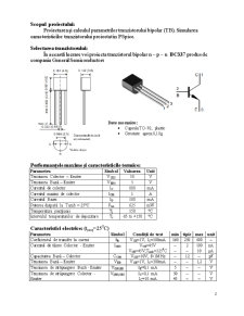Modelarea, Calcularea și Proiectarea Tranzistorului Bipolar BC337 - Pagina 2