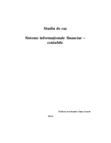Studiu de caz - sisteme informaționale financiar-contabile - societatea comercială test - Prolemn-Impex SRL - Pagina 1