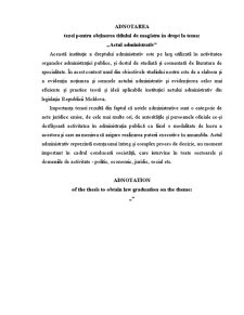 Actul Administrativ in Republica Moldova - Pagina 1