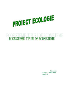 Ecosisteme - Pagina 1