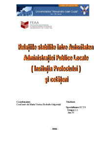 Relațiile stabilite între autoritatea administrației publice și cetățeni - Pagina 1