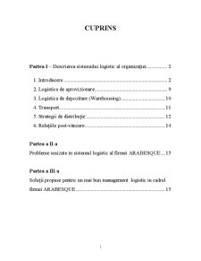 Distribuția și logistica la Arabesque - Pagina 2