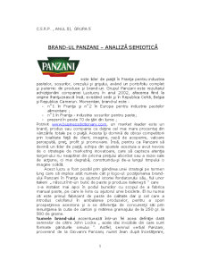 Analiza semiotică a brand-ului Panzani - Pagina 1