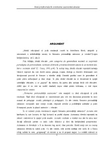 Rolul Profesorului în Construirea Autonomiei Elevului - Pagina 4