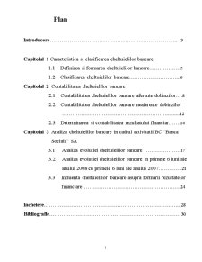 Caracteristica și clasificarea cheltuielilor bancare - SC Banca Socială SA - Pagina 1