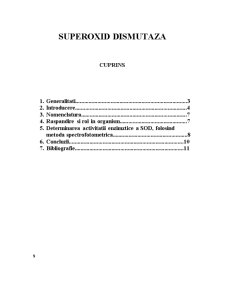 Superoxid Dismutaza - Pagina 1