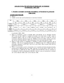 Analiza Serviciilor Imobiliare în România în Perioada 1996-2000 - Pagina 2