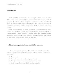 Organizarea internă a unei bănci - Pagina 2