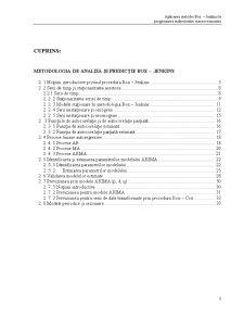 Metodologia de Analiză și Predicție Box - Jenkins - Pagina 1