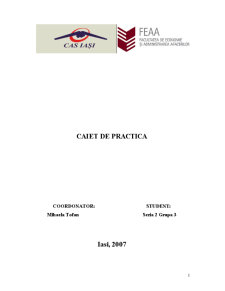 Caiet de practică CAS Iași - Pagina 1