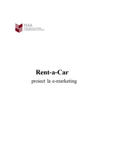 Rent a Car - Proiect la E-Marketing - Pagina 1