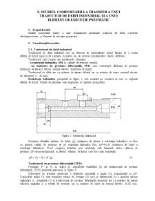 Studiul Comportării la Transfer a unui Traductor de Debit Industrial și a unui Element de Execuție Pneumatic - Pagina 1