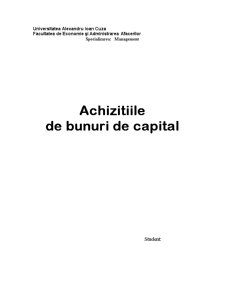 Achizițiile de bunuri de capital - Pagina 1