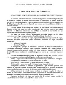 Proces bugetar, organizare și execuție bugetară în România - Pagina 2