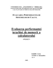 Evaluarea performanței ierarhiei de memorii a calculatorului - Pagina 1