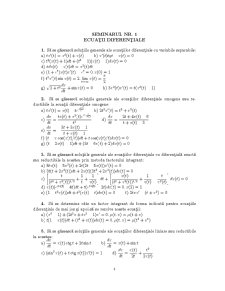 Ecuații diferențiale - Pagina 1