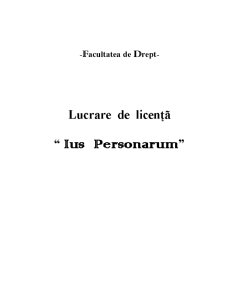 Ius Personarum - Pagina 1