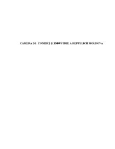 Camera de Comerț și Industrie a Republicii Moldova - Pagina 1
