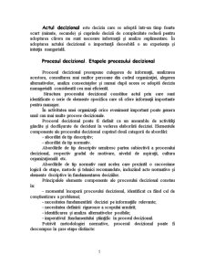 Rolul Deciziei în Cadrul Procesului de Management - Pagina 5