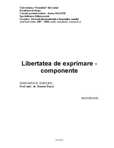 Libertatea de Exprimare - Componente - Pagina 2