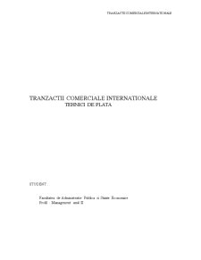 Tranzactii Comerciale Internationale - Tehnici de Plata - Pagina 3