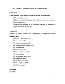 Tehnici și Metode de Elaborare și Adoptarea Deciziei Administrative - Pagina 3