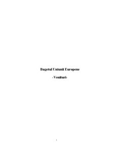 Bugetul Uniunii Europene - Venituri - Pagina 1