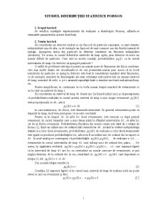 Studiul Distribuției Statistice Poisson - Pagina 2