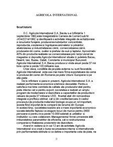 Politica de distribuție agricolă - SC Agricola Internațional SA Bacău - Pagina 2