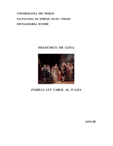 Francisco de Goya - Familia lui Carol al IV-lea - Pagina 1