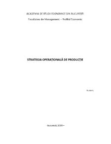 Strategia Operațională de Producție - Pagina 1