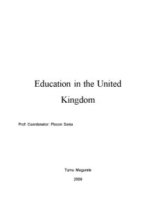 Education în the United Kingdom - Pagina 1