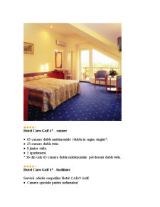 Hotel Caro București - Pagina 5