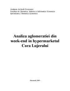 Analiza în Netlogo a aglomerației din week-end în hypermarketul Cora Lujerului - Pagina 1