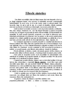Fibre Sintetice - Pagina 1